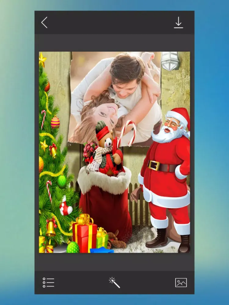 Christmas Tree Picture Frames - Frame from the hea iPad  Screenshots