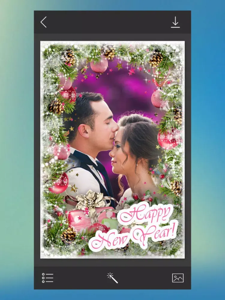 Xmas Tree Frame - Photo editor iPad 應用截圖