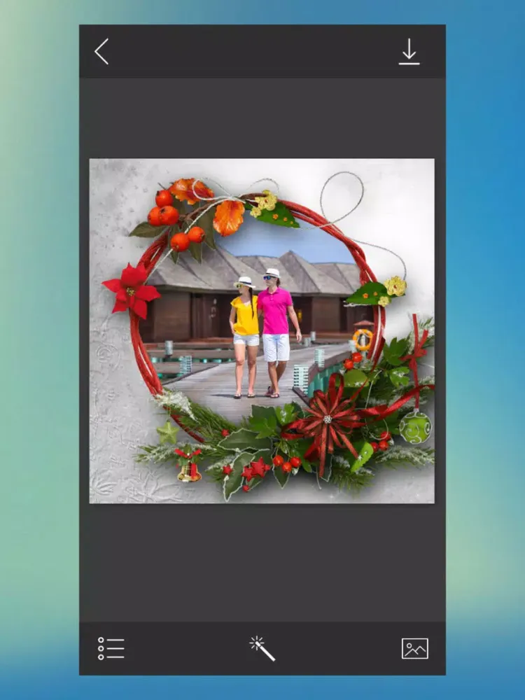 Zrzuty ekranu Christmas Frames Maker - Creative frames iPad 