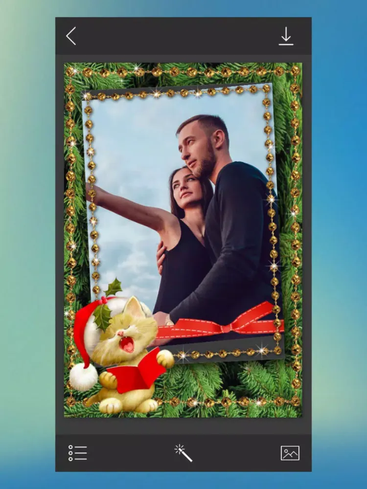 Zrzuty ekranu Christmas Frames Maker - Creative frames iPad 