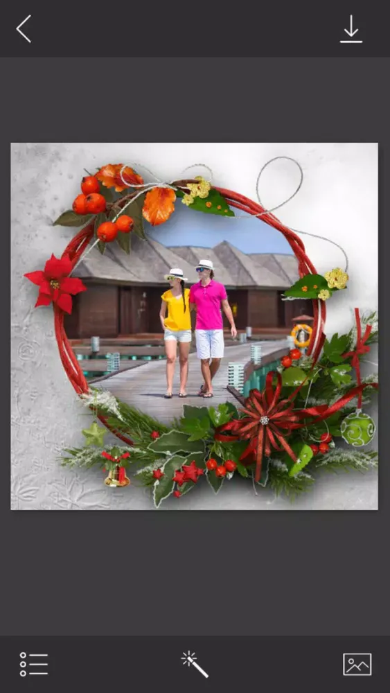 Zrzuty ekranu Christmas Frames Maker - Creative frames