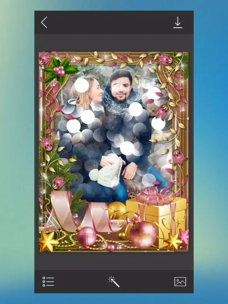Capturas de tela do Christmas Tree Frames - Picture art iPad 