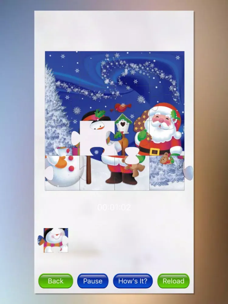 Holiday Christmas Jigsaw Puzzle iPad  Screenshots