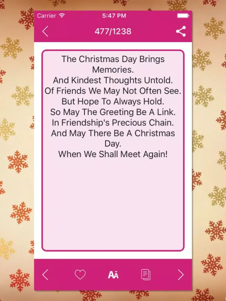 Happy Xmas Quotes 2017 iPad 应用截图