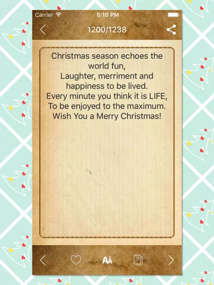 Merry Xmas SMS 2017 iPad  Screenshots