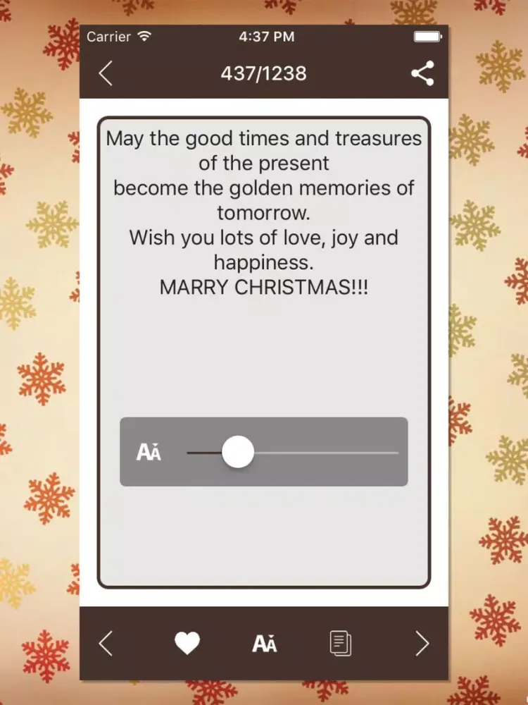 Christmas Greeting SMS iPad  Screenshots