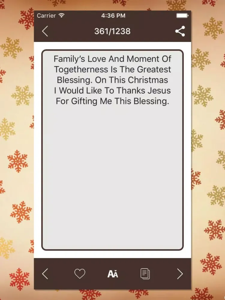 Christmas Greeting SMS iPad  Screenshots