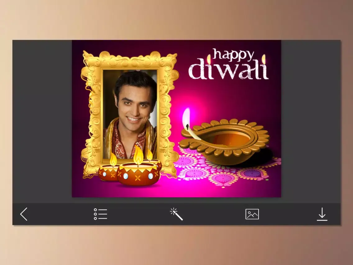 Diwali Photo Frame - New year iPad  Screenshots
