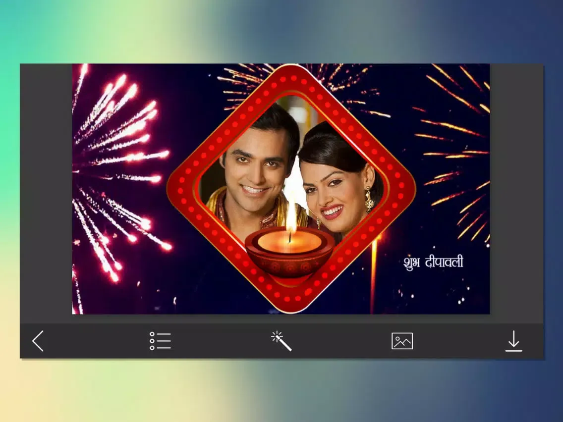 Diwali Photo Frame - New year iPad  Screenshots