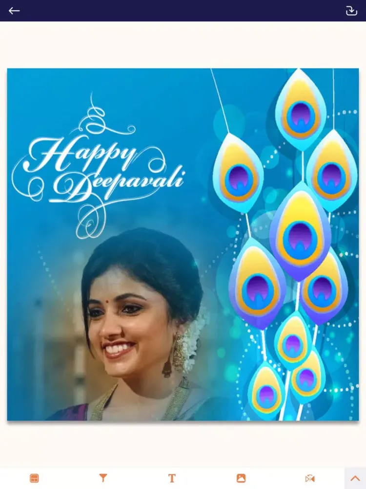 ภาพหน้าจอของ Happy Diwali Photo Frame iPad 