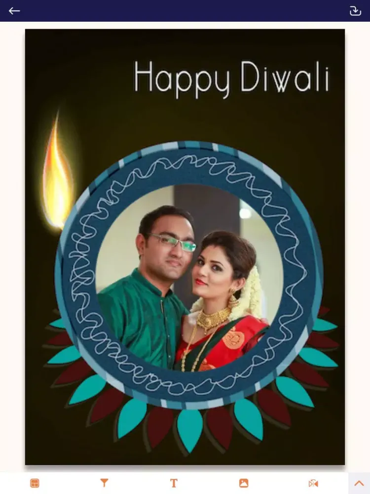 ภาพหน้าจอของ Happy Diwali Photo Frame iPad 
