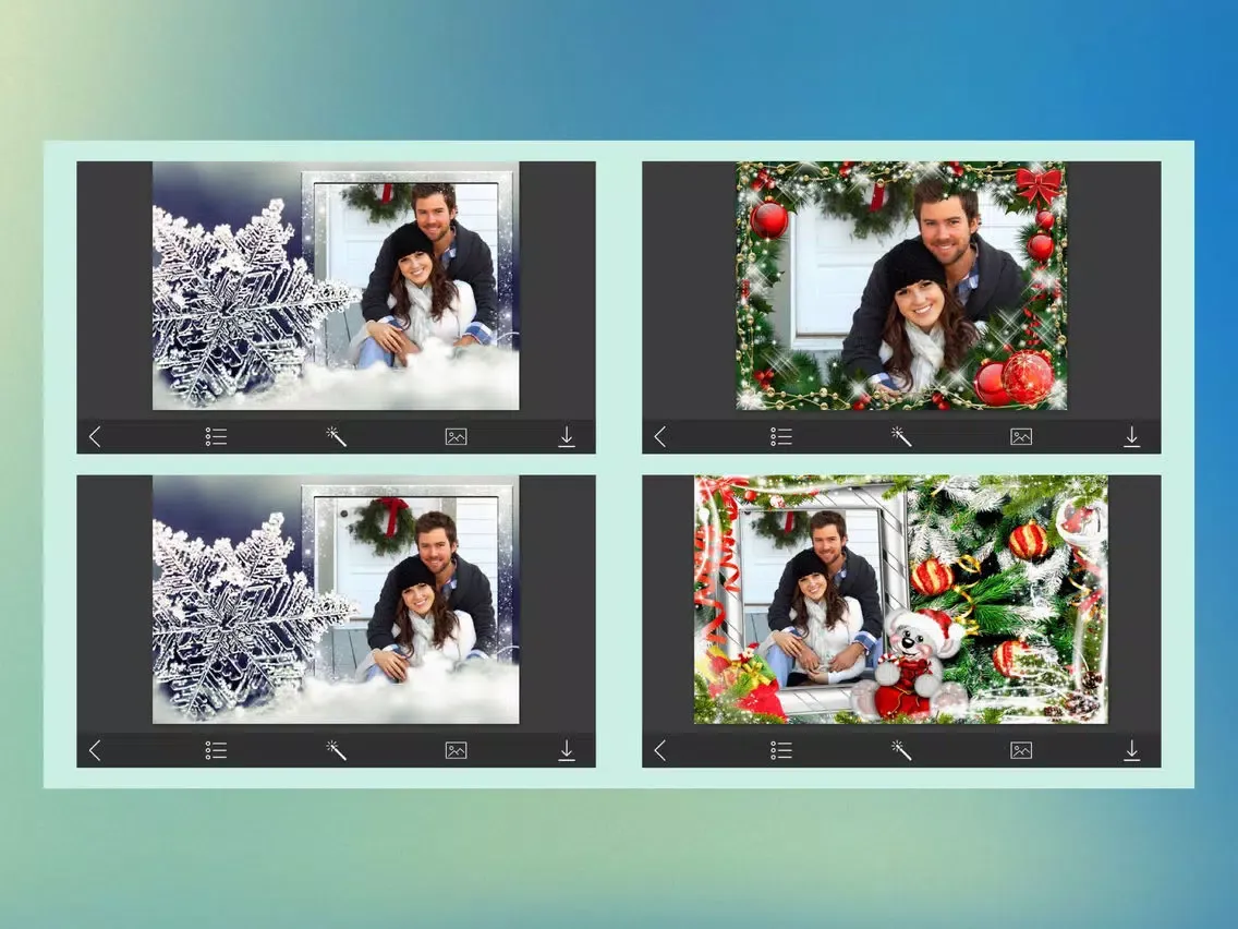 Captures d'écran de Christmas Jingle bell Picture Frame - Cool Frames iPad 