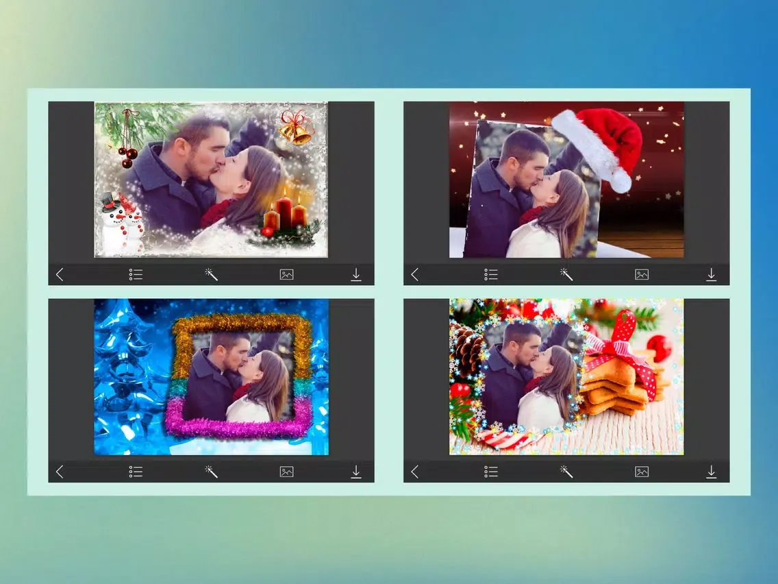 Captures d'écran de Christmas Jingle bell Picture Frame - Cool Frames iPad 