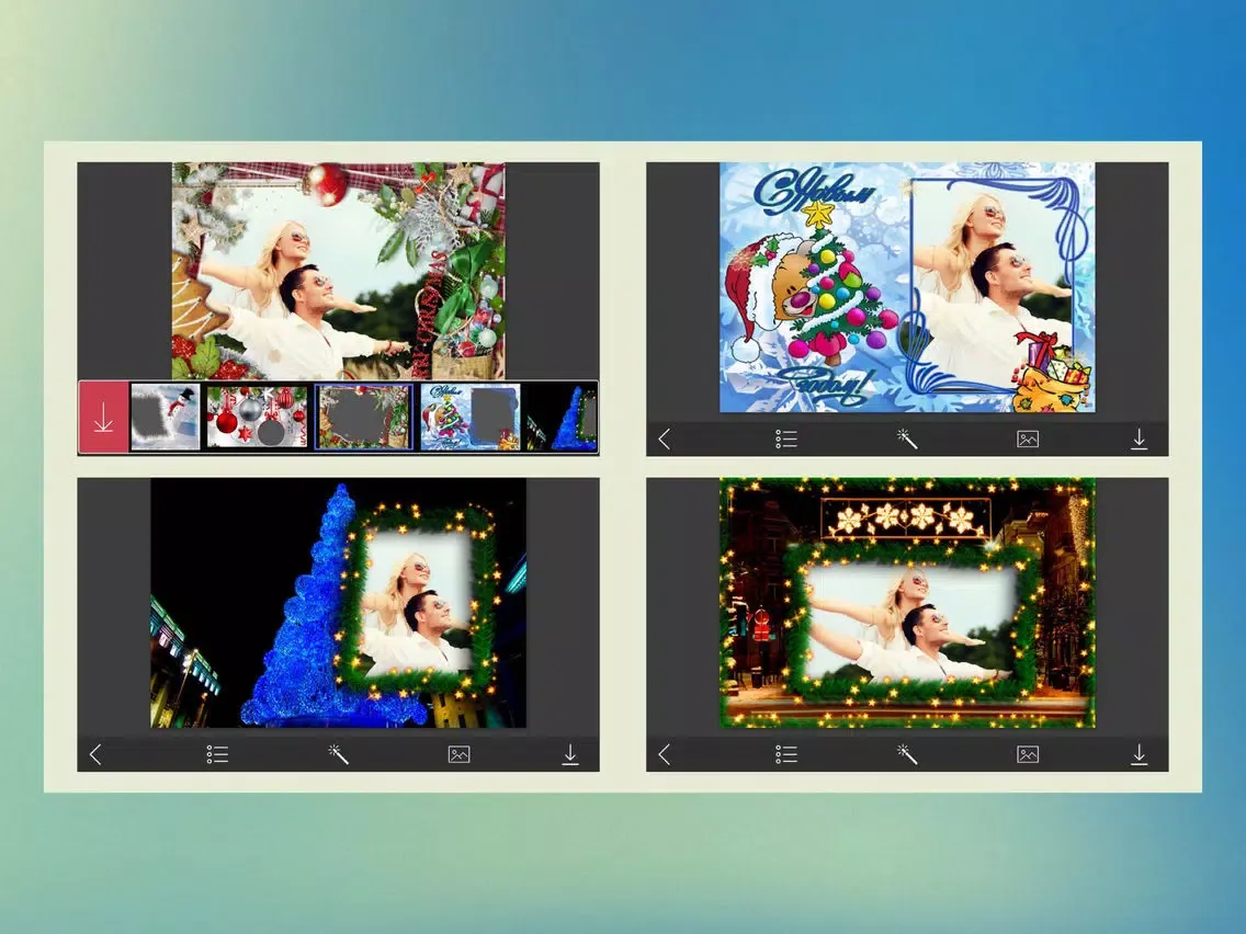 Captures d'écran de Christmas Jingle bell Picture Frame - Cool Frames iPad 