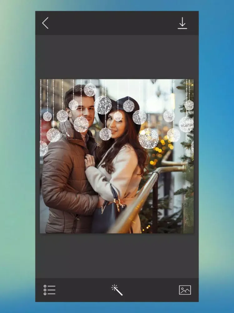 Holiday Xmas Picture Frame - Picture Editor iPad  Ekran Görüntüleri