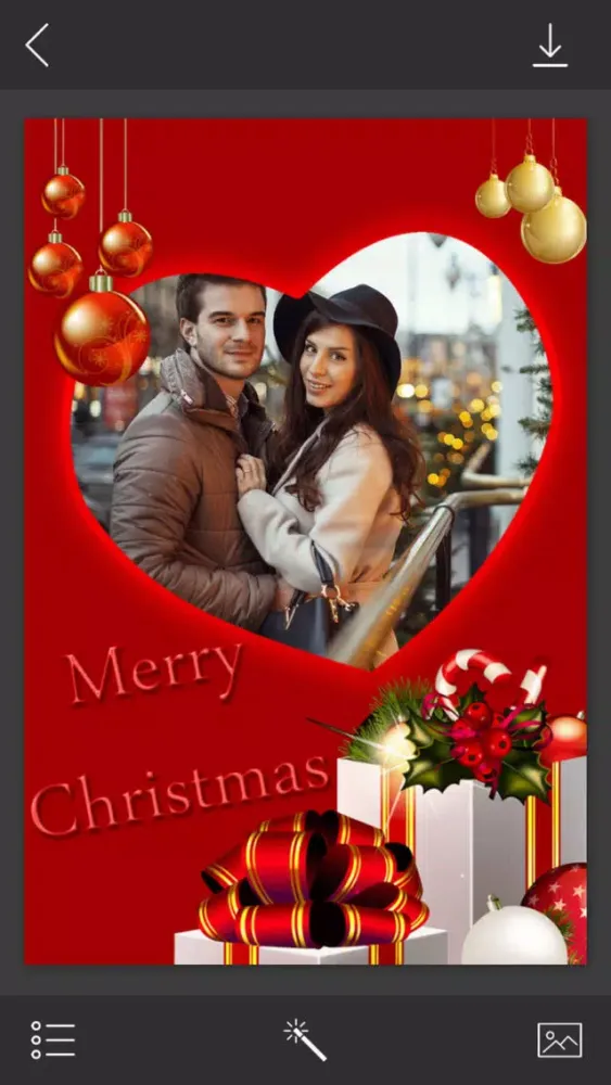 Holiday Xmas Picture Frame - Picture Editor Ekran Görüntüleri