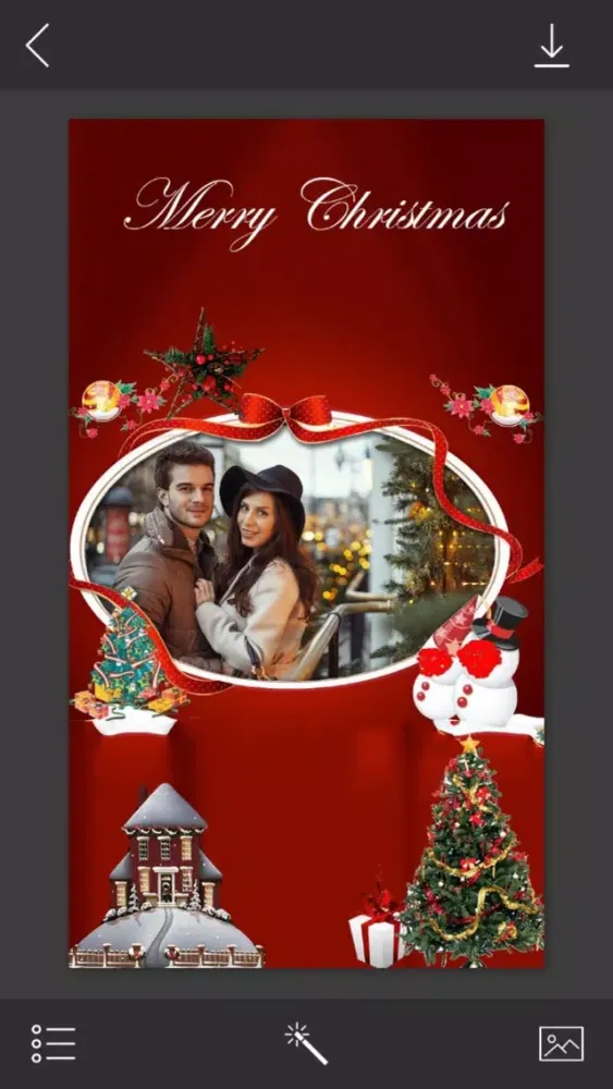 Holiday Xmas Picture Frame - Picture Editor Ekran Görüntüleri
