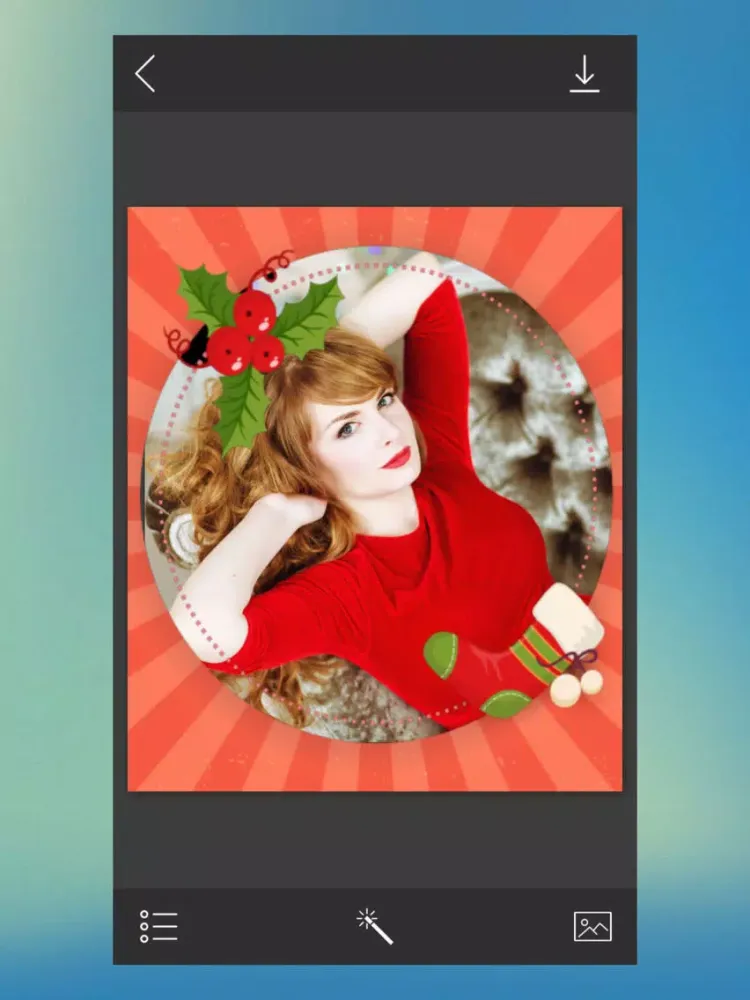 Capturas de tela do Xmas Jingle bell Picture Frame - Hd Frames Free iPad 