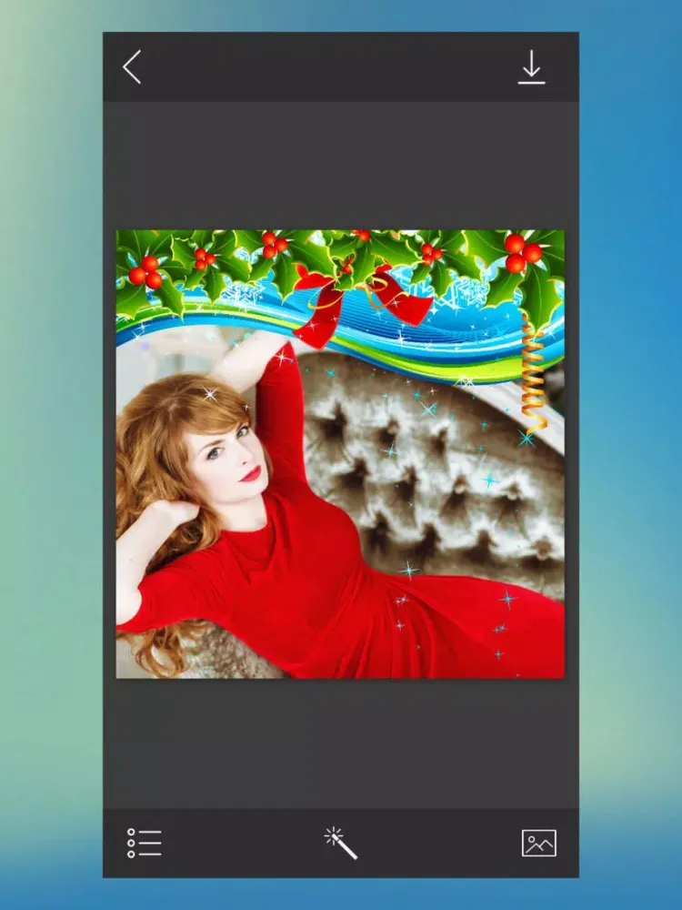 Capturas de tela do Xmas Jingle bell Picture Frame - Hd Frames Free iPad 