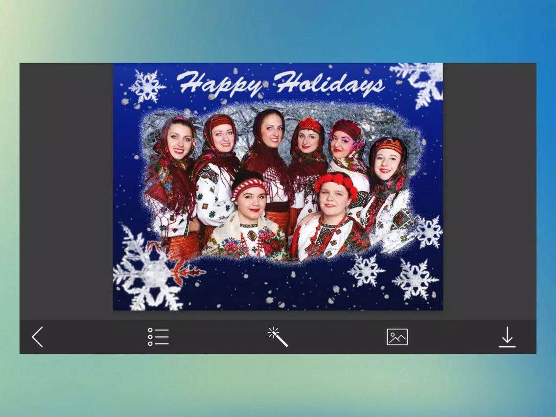 Santa claus Photo Frame - Frame from the heart iPad 应用截图