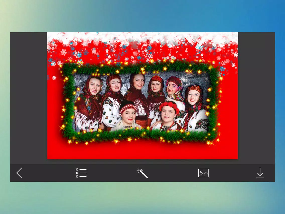 Santa claus Photo Frame - Frame from the heart iPad 应用截图