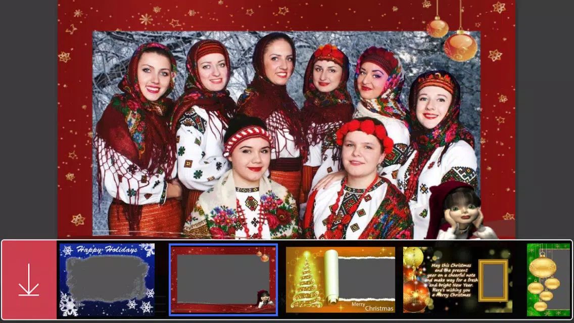 Santa claus Photo Frame - Frame from the heart应用截图