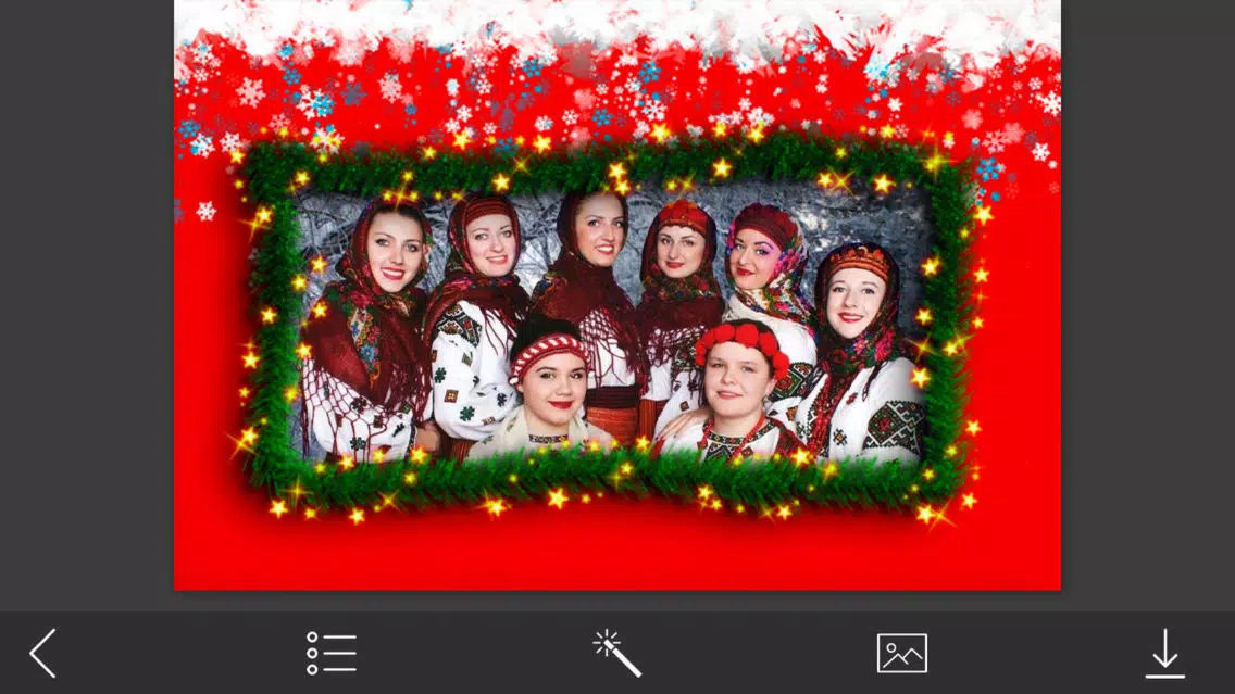 Santa claus Photo Frame - Frame from the heart应用截图