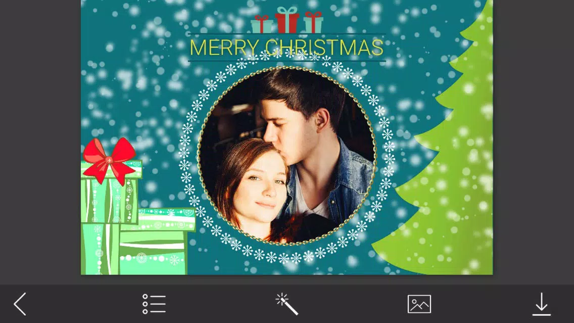 Santa claus Photo Frame - Frame from the heart应用截图