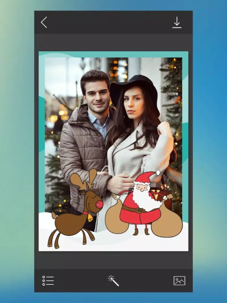 Xmas 2017 Photo Frames - Instant Photo frame Maker iPad  スクリーンショット