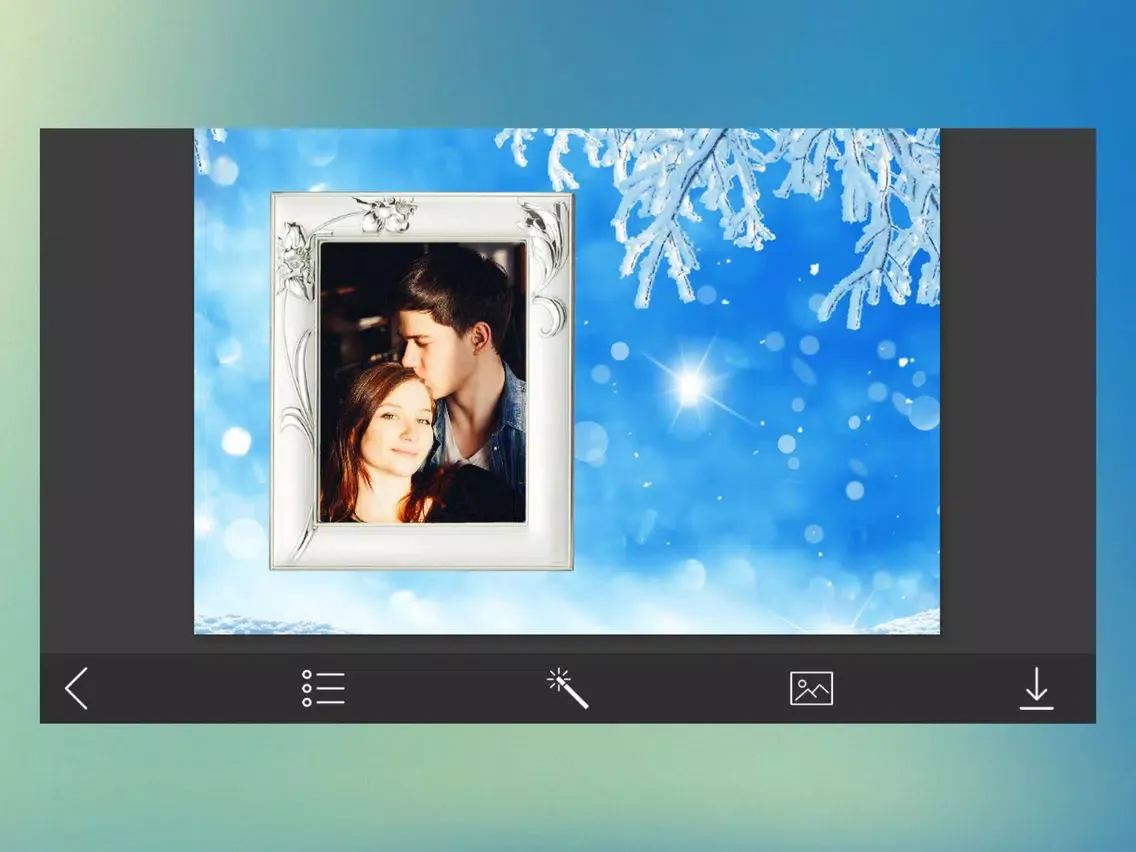 ภาพหน้าจอของ Christmas Tree Picture Frame - Make Profile pic iPad 