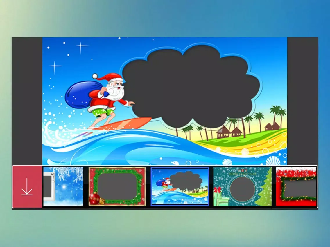 ภาพหน้าจอของ Christmas Tree Picture Frame - Make Profile pic iPad 