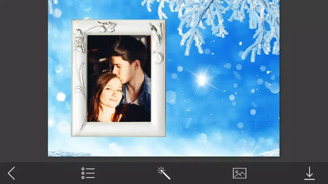 ภาพหน้าจอของ Christmas Tree Picture Frame - Make Profile pic