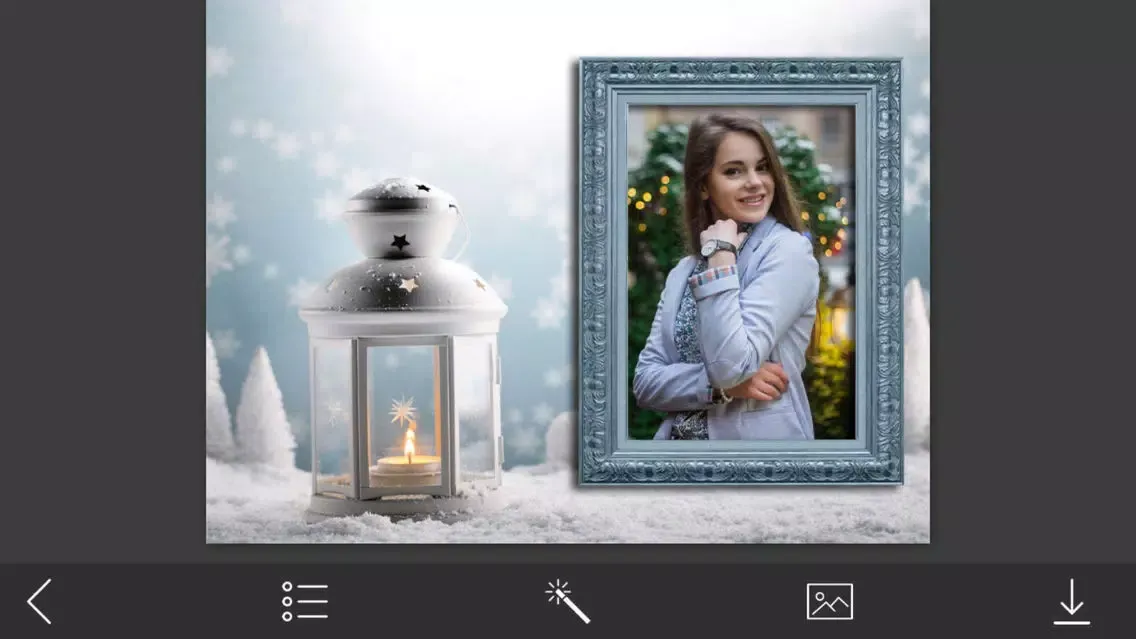 ภาพหน้าจอของ Christmas Tree Picture Frame - Make Profile pic