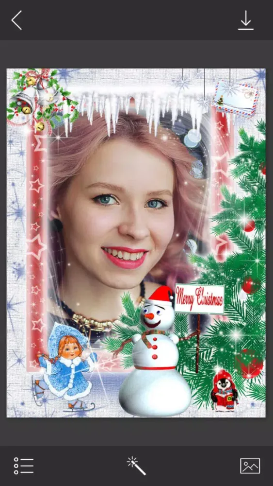 Screenshot di Christmas Jingle bell HD Frame - Design scrapbook
