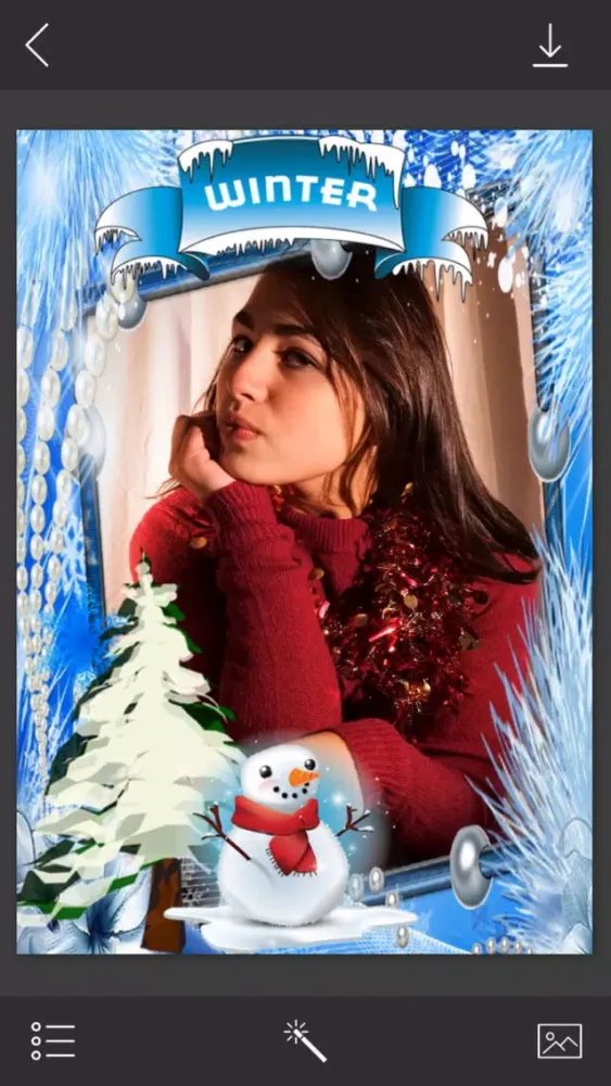 ภาพหน้าจอของ Christmas Hd Photo Frames - Profile pic Maker