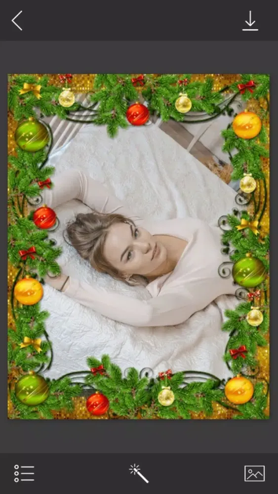 Tangkapan skrin Xmas Santa Picture Frame - Frame from the heart