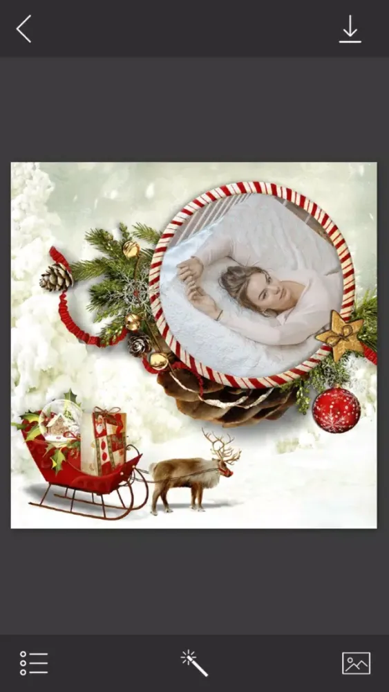 Tangkapan skrin Xmas Santa Picture Frame - Frame from the heart