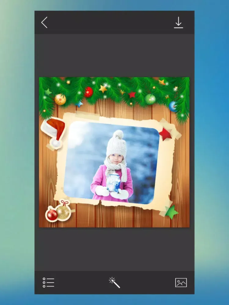 Christmas Tree Photo Frame - Picture art iPad 应用截图