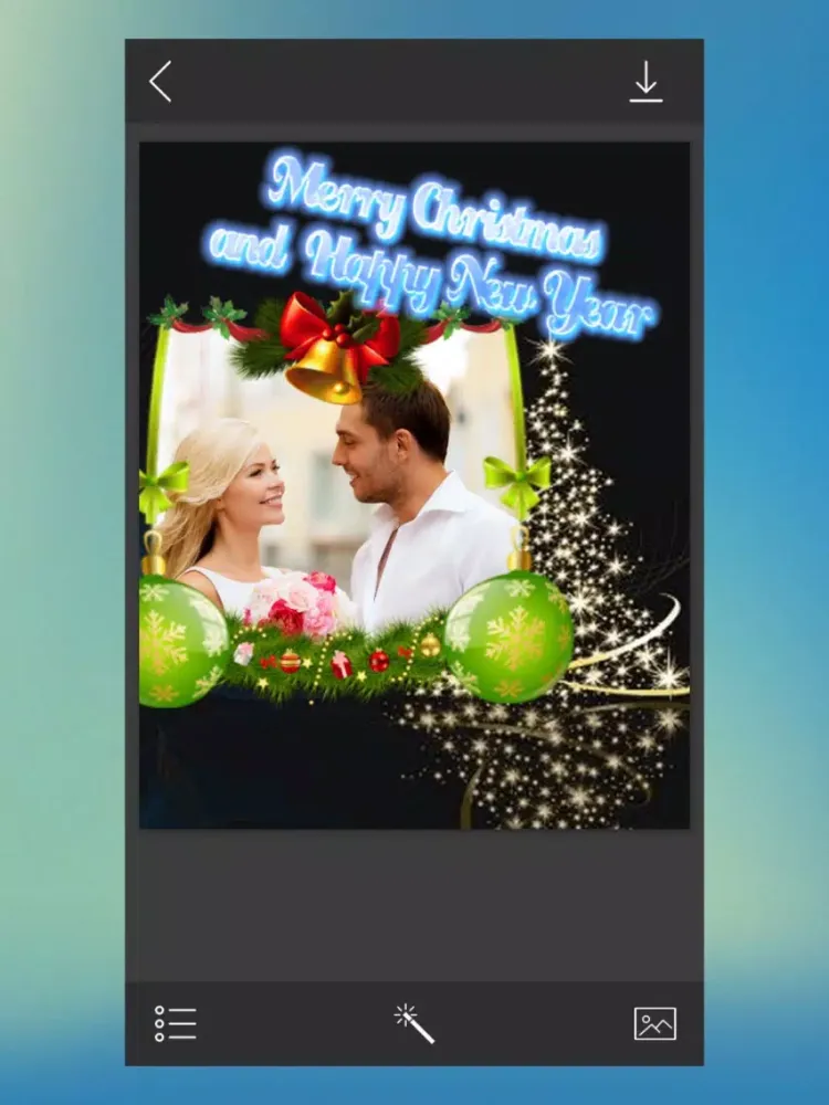 Christmas Tree Photo Frame - Picture art iPad 应用截图