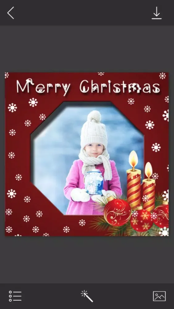 Christmas Tree Photo Frame - Picture art应用截图