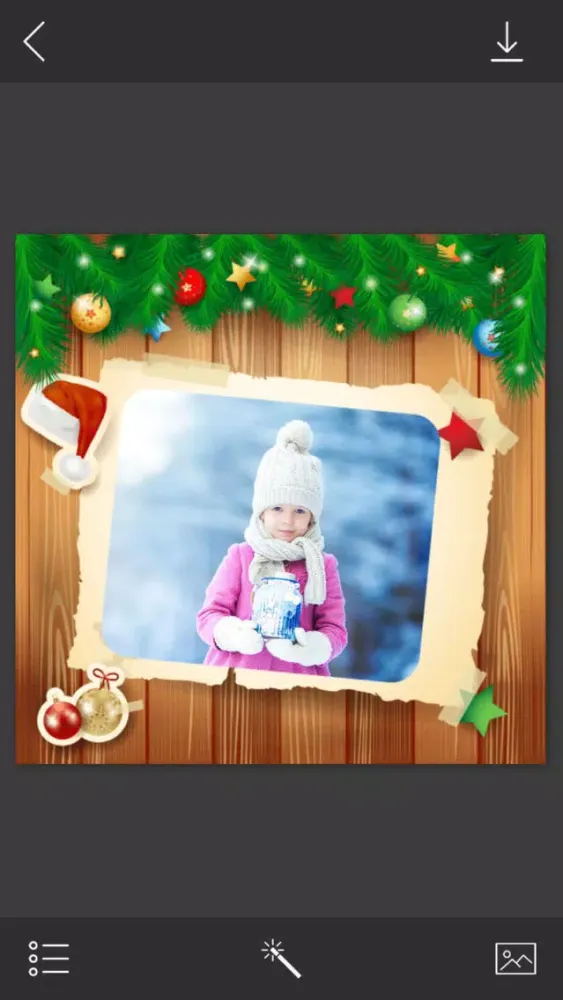 Christmas Tree Photo Frame - Picture art应用截图