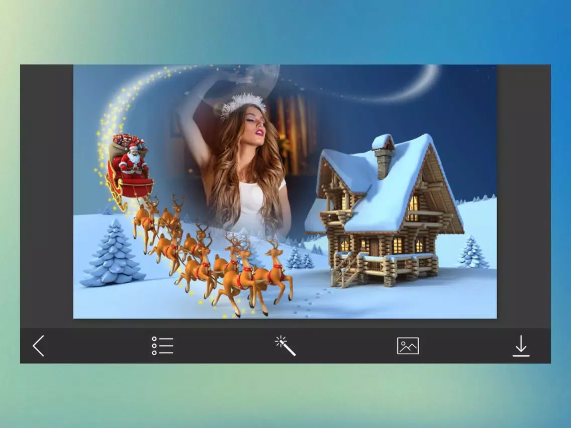 ภาพหน้าจอของ Christmas Tree Hd Photo Frames - Make Profile pic iPad 