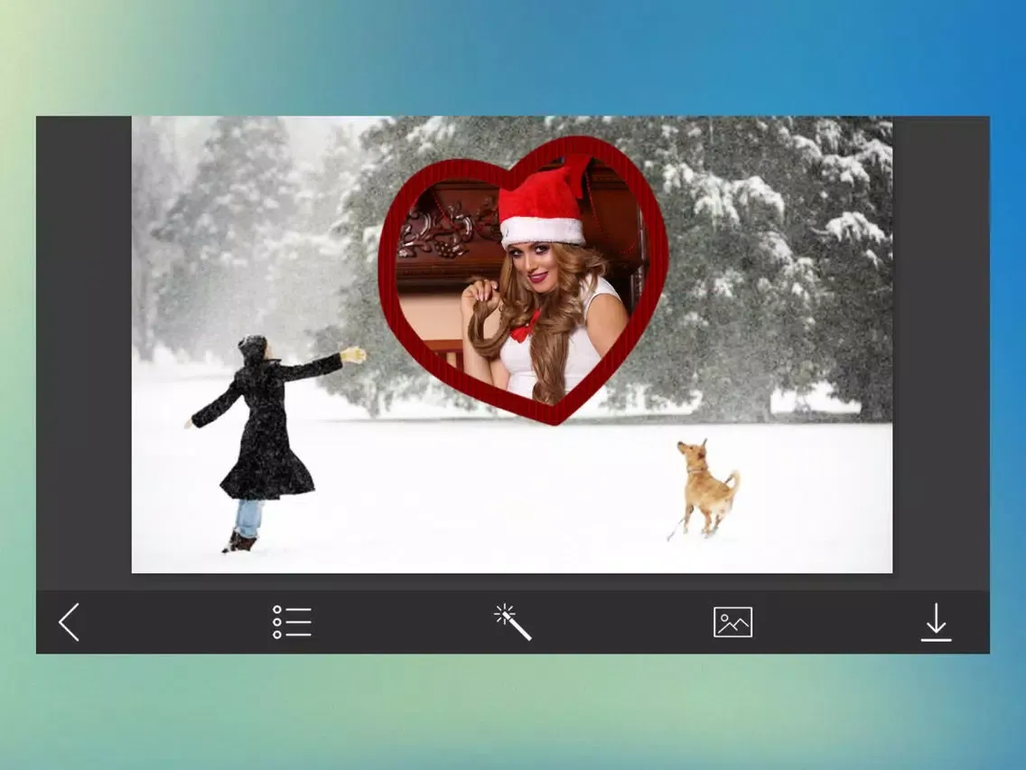 ภาพหน้าจอของ Christmas Tree Hd Photo Frames - Make Profile pic iPad 