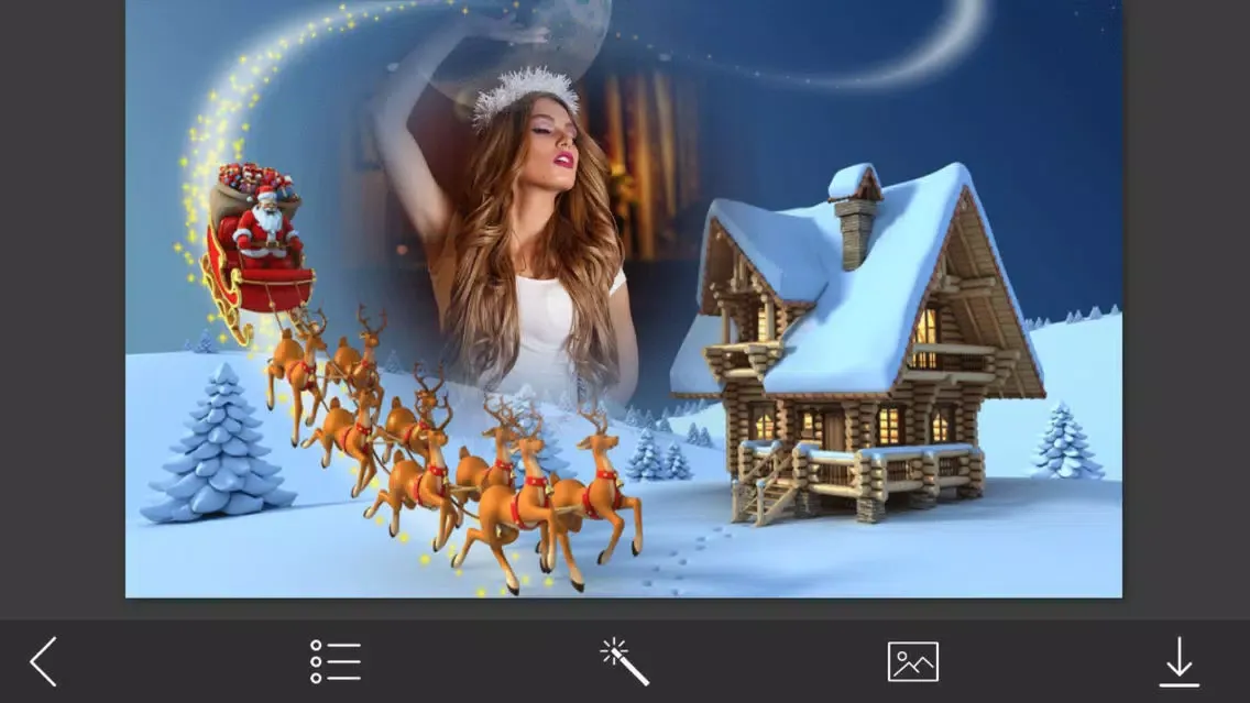 ภาพหน้าจอของ Christmas Tree Hd Photo Frames - Make Profile pic