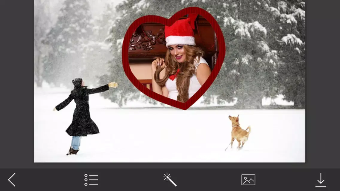 ภาพหน้าจอของ Christmas Tree Hd Photo Frames - Make Profile pic