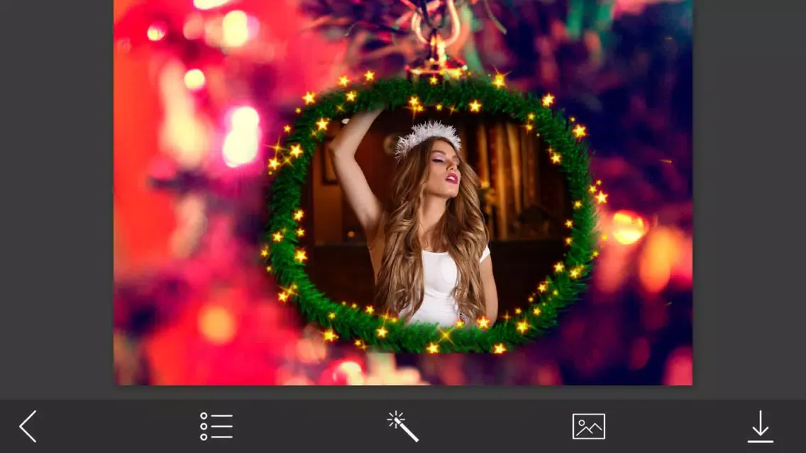ภาพหน้าจอของ Christmas Tree Hd Photo Frames - Make Profile pic