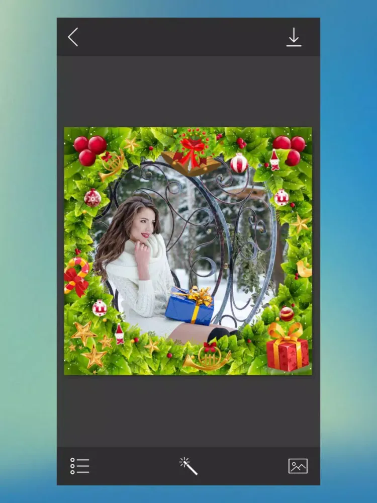 Xmas 2017 Photo Frame - Photo editor iPad  スクリーンショット