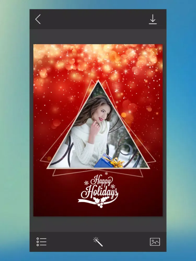 Xmas 2017 Photo Frame - Photo editor iPad  スクリーンショット
