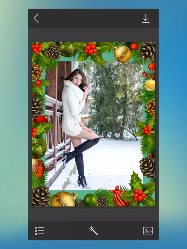 Holiday Xmas Picture Frame - Photo Frame Master iPad 應用截圖