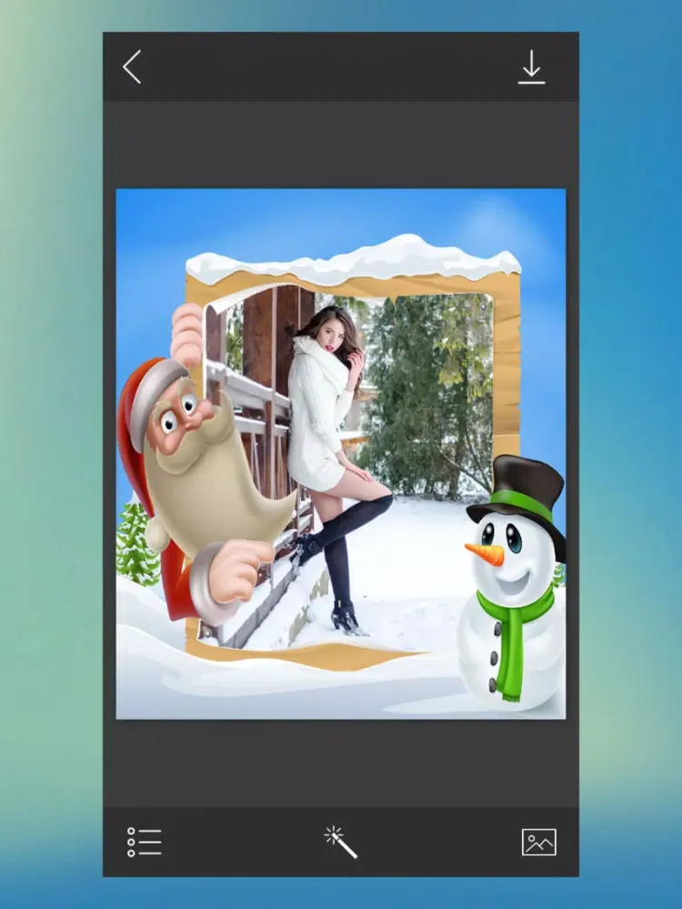Holiday Xmas Picture Frame - Photo Frame Master iPad 應用截圖